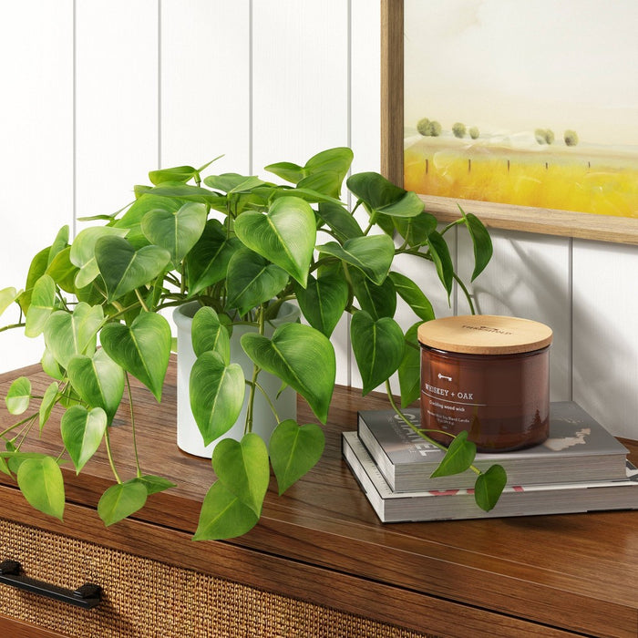 14" x 28" Artificial Pothos Plant in Pot - Threshold