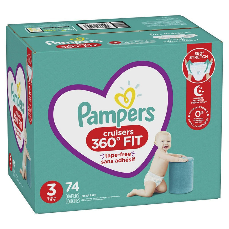Pampers Cruisers 360 Diapers Super Pack - Size 3 - 78ct.