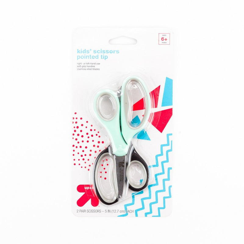 2ct Kids' Scissors Pointed Tip - up & up