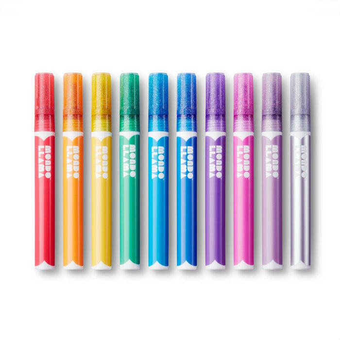 10ct Paint Markers Bullet Tip Glitter - Mondo Llama
