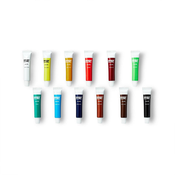 12ct Artist Acrylic Paint Tubes - Mondo Llama