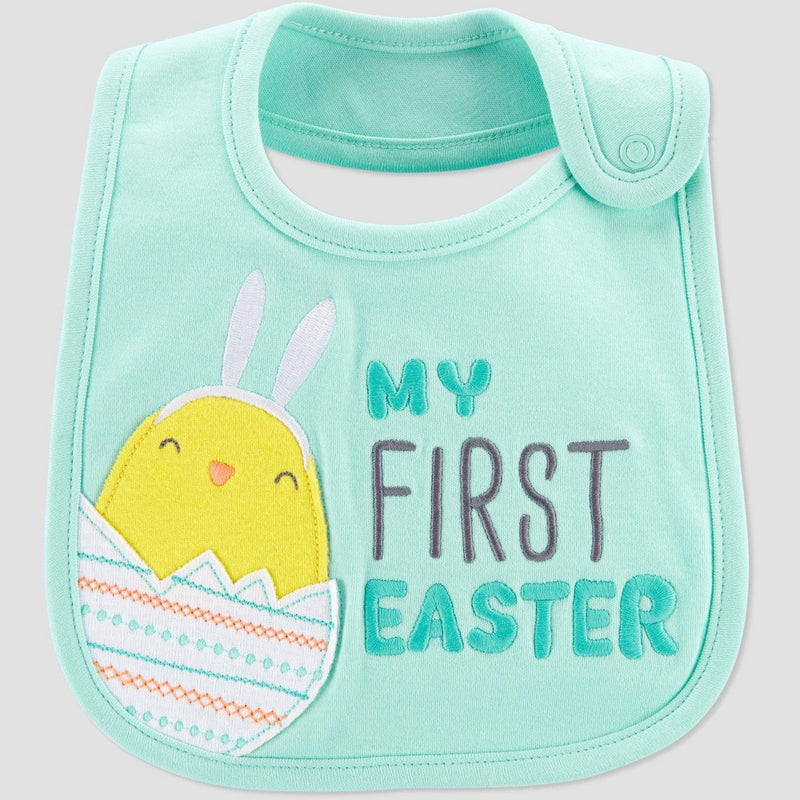 Baby 'My First Easter' Bib - Just One You made by carter's Blue