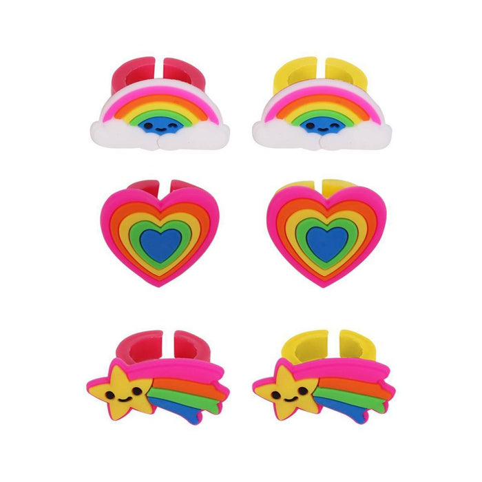 6ct Plastic Character Ring - Spritz
