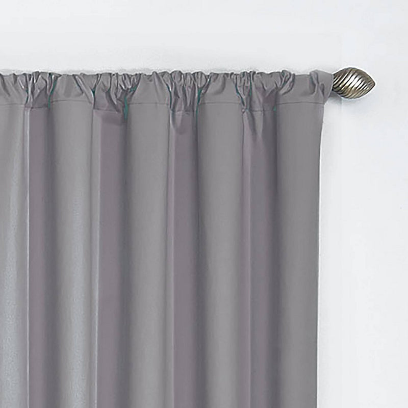 Microfiber Blackout Window Valance Dove Gray (18"x42") - Eclipse My Scene