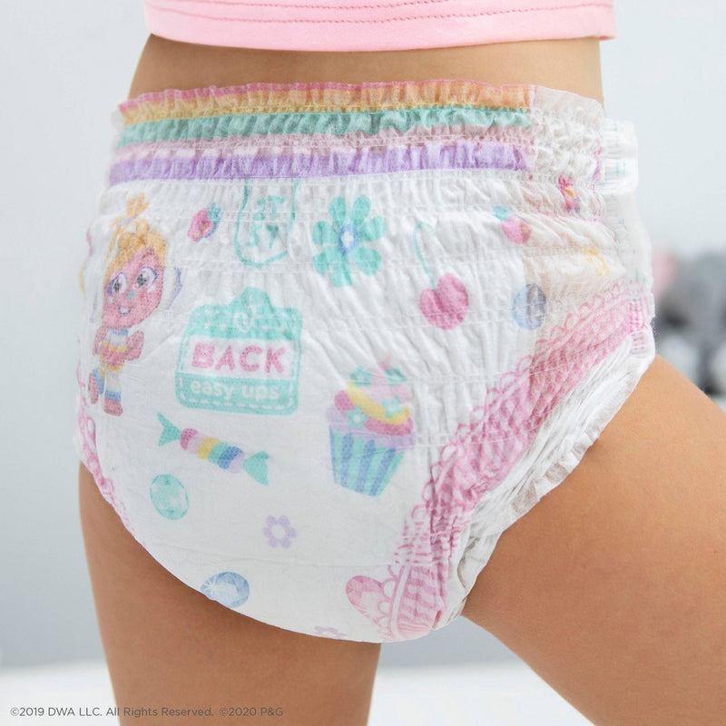 Pampers Easy Ups Girls' Disposable Training Pants Enormous Pack - Size 5T-6T - 80ct