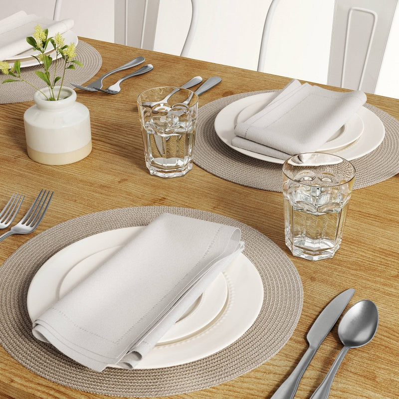 Polyround Charger Placemat Light Gray - Threshold
