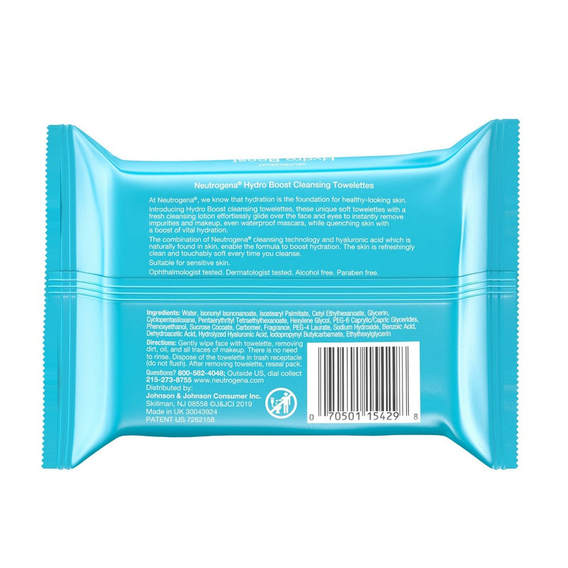 Neutrogena Hydroboost Cleansing Wipes - 25ct