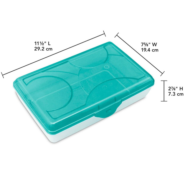 Sterilite School Supply Pencil Box - Blue