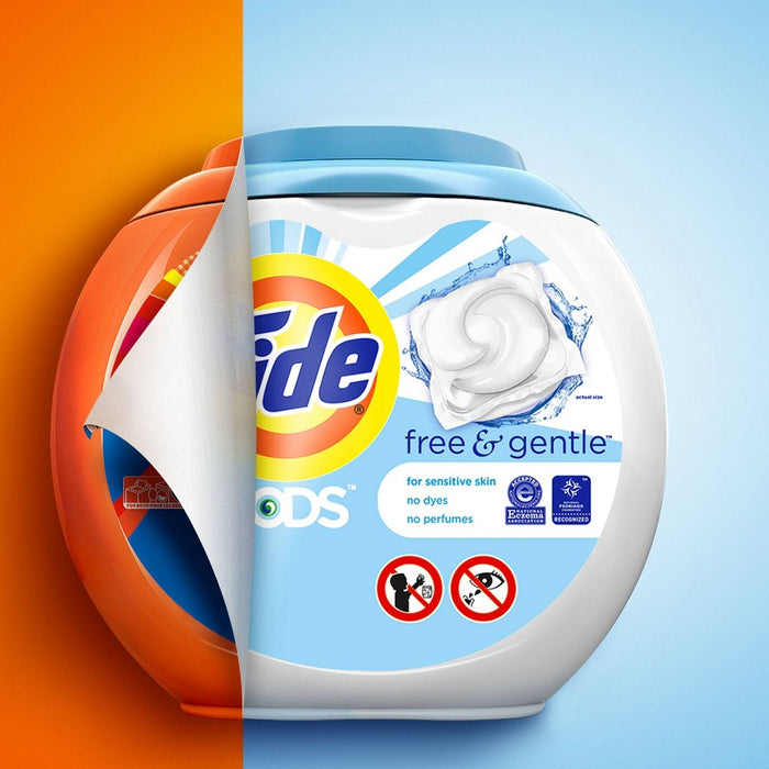 Tide Pods Laundry Detergent Pacs Free & Gentle - 81ct