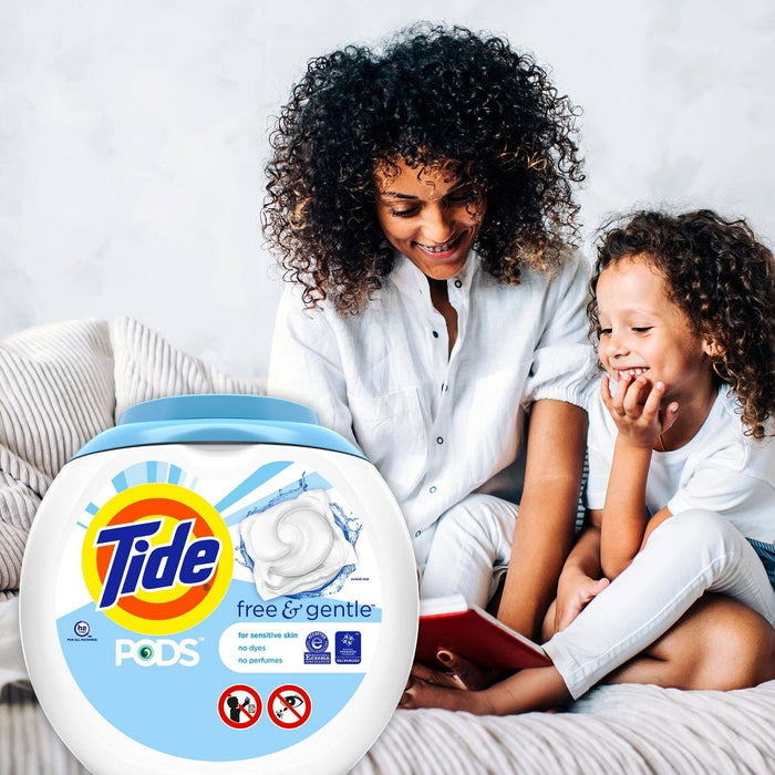 Tide Pods Laundry Detergent Pacs Free & Gentle - 81ct