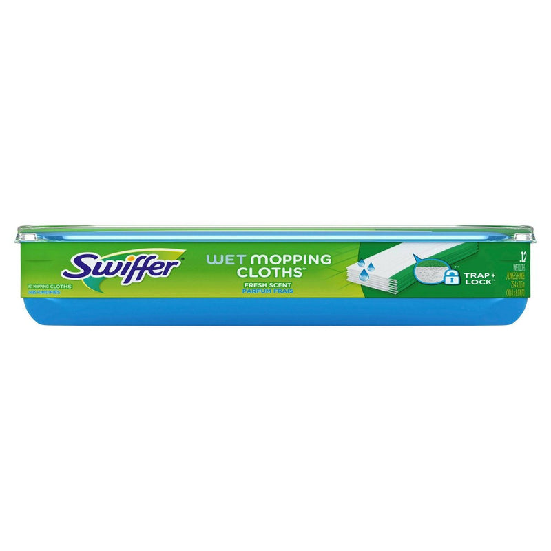 Swiffer Wet Mopping Cloths, Fresh Scent - 12ct