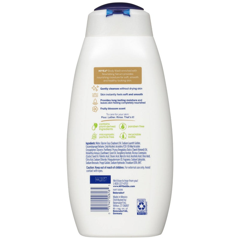 Nivea Nourishing Botanic Blossom Body Wash - 20oz
