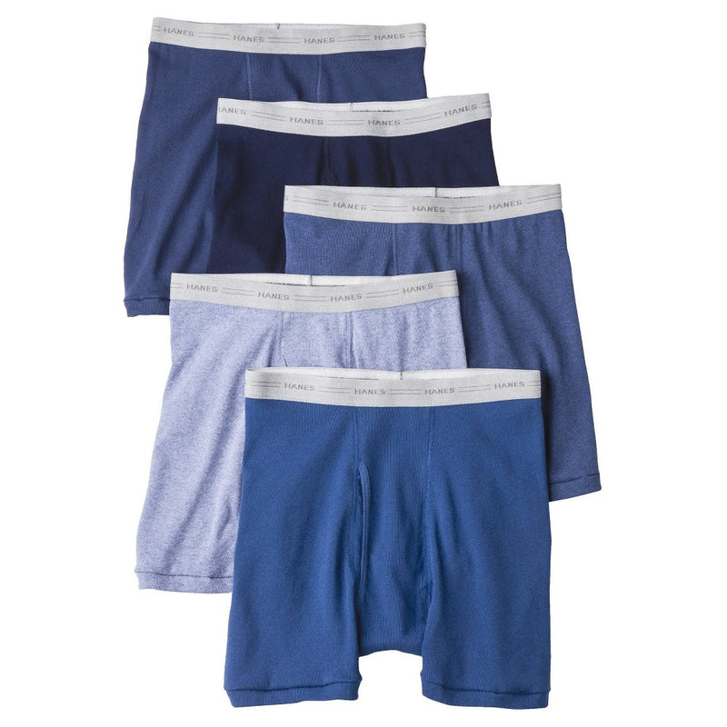 Hanes Men's 5pk Boxer Briefs - Colors May Vary M