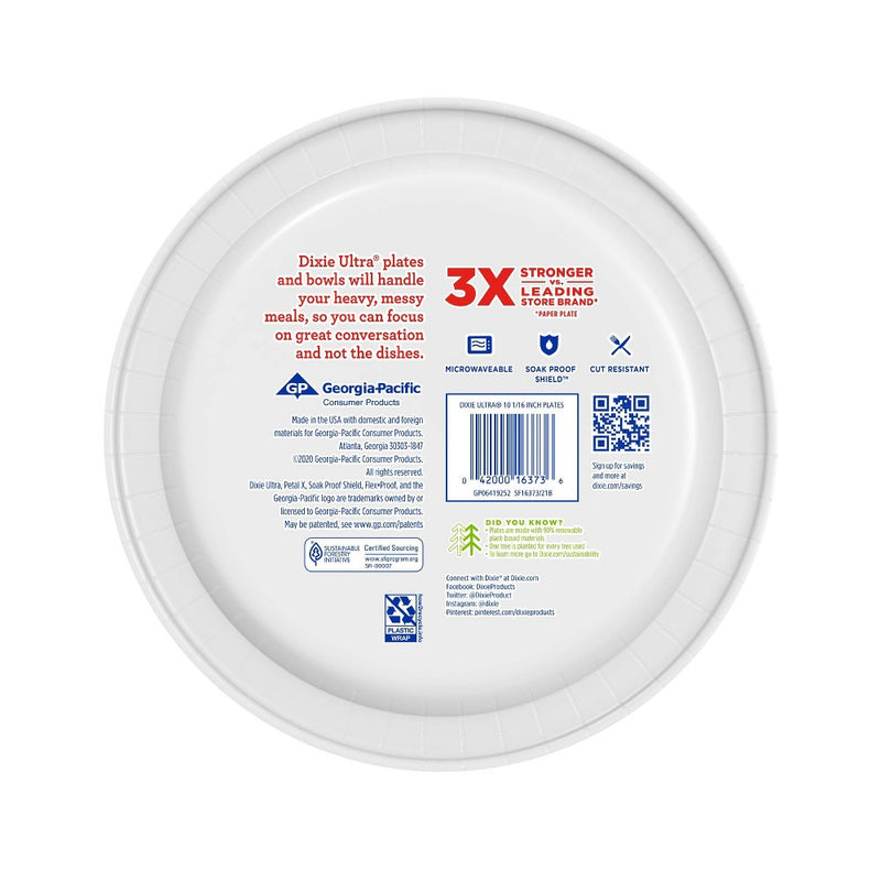 Dixie Ultra Stars Stripes Disposable Plates - 10" - 18ct
