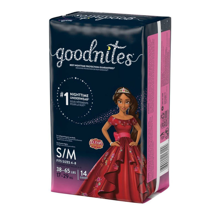 GoodNites Girls' Bedtime Bedwetting Underwear Jumbo Pack - Size S/M - 14ct