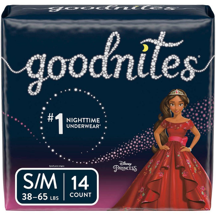 GoodNites Girls' Bedtime Bedwetting Underwear Jumbo Pack - Size S/M - 14ct