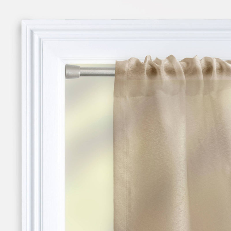28"-48" Round Spring Tension Curtain Rod Nickel - Room Essentials (LOCAL PICKUP ONLY)