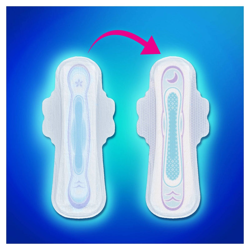 Always Ultra Thin Overnight Pads with Wings - Unscented - Size 4  - 36ct