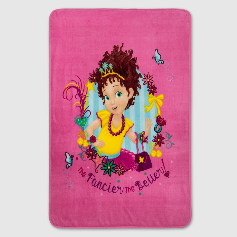 Fancy Nancy 46"x60" Throw Pink