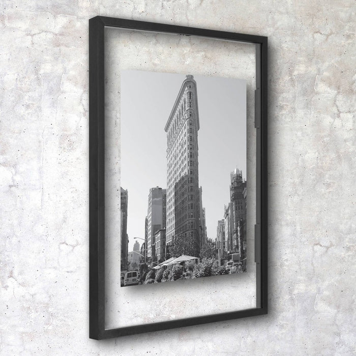 11" x 15" Float Thin Metal Gallery Frame Black - Project 62