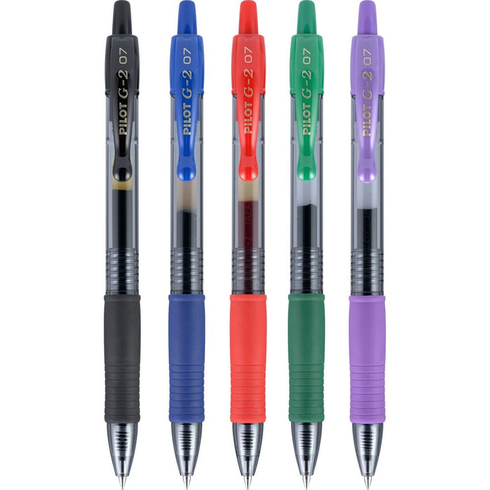 Pilot 5ct G2 Premium Retractable Gel Pens Fine Point 0.7mm