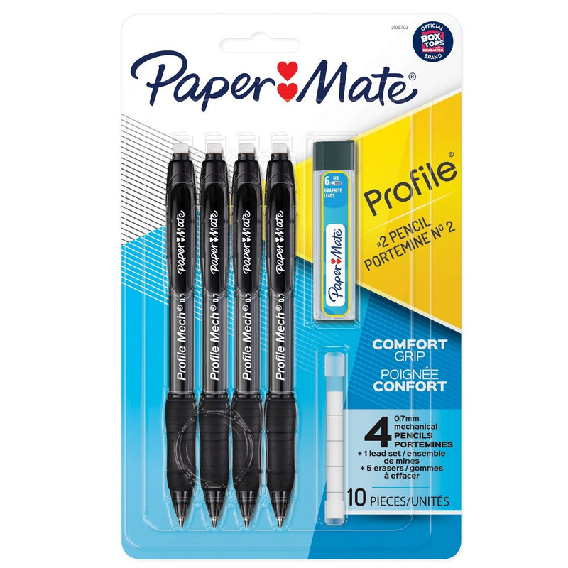 4pk #2 Mechanical Pencils Profile 0.7mm - PaperMate