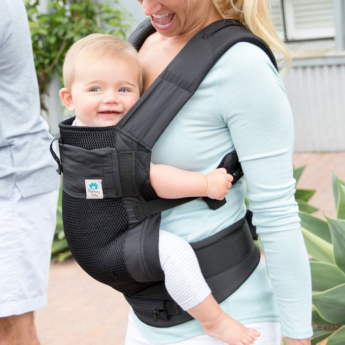 Blooming Bath AirPod Baby Carrier with insert - Black