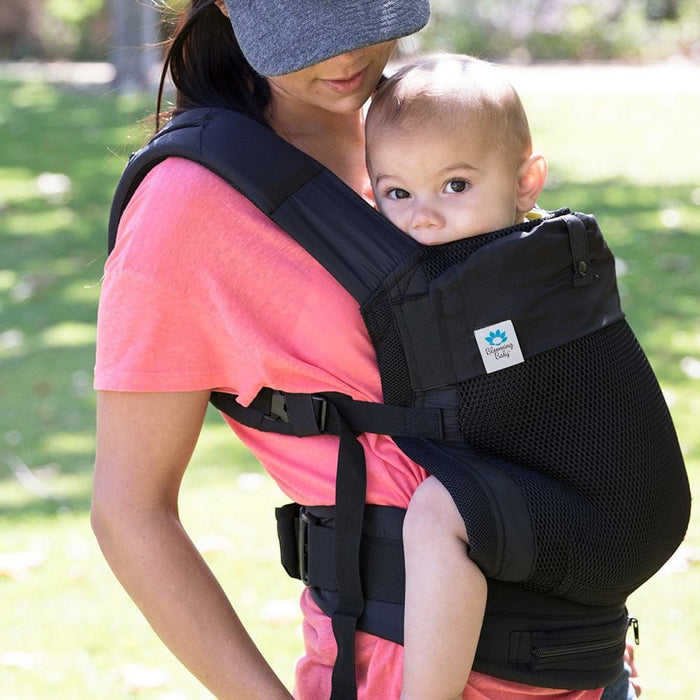 Blooming Bath AirPod Baby Carrier with insert - Black