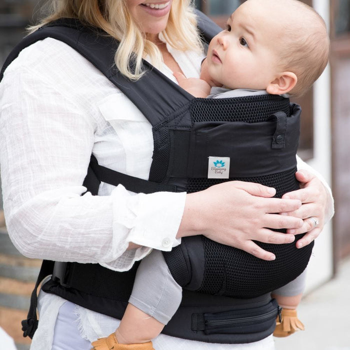 Blooming Bath AirPod Baby Carrier with insert - Black