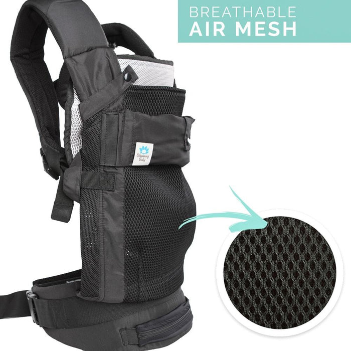 Blooming Bath AirPod Baby Carrier with insert - Black