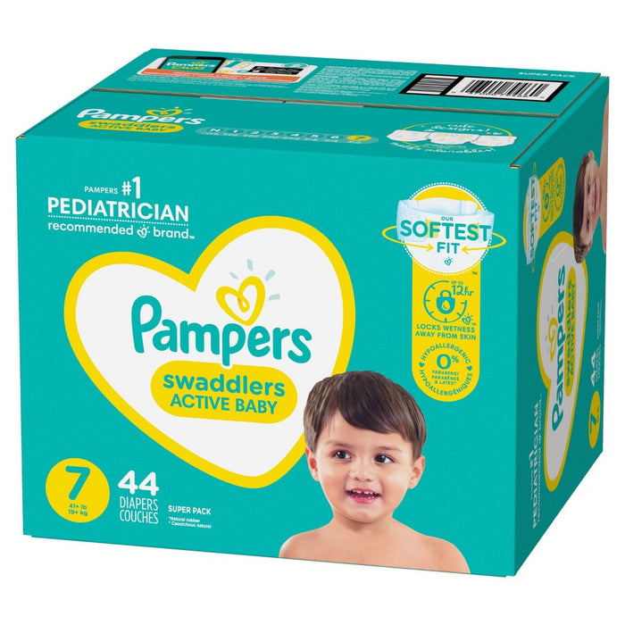 Pampers Swaddlers Diapers Super Pack - Size 7 - 44ct