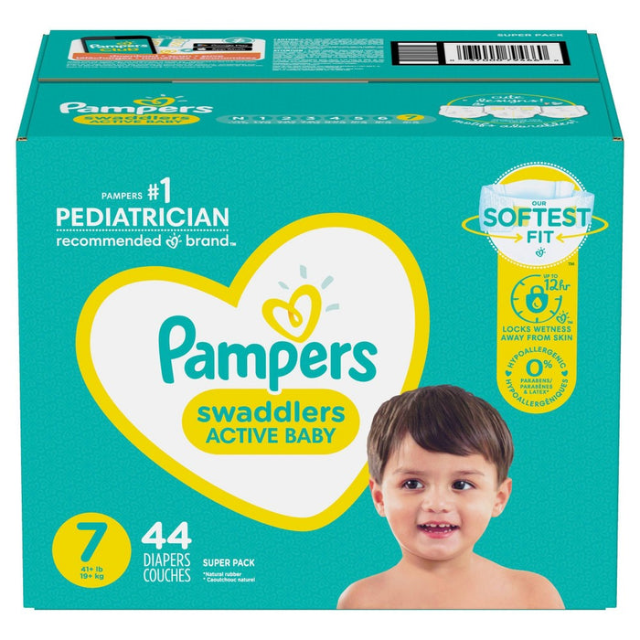 Pampers Swaddlers Diapers Super Pack - Size 7 - 44ct