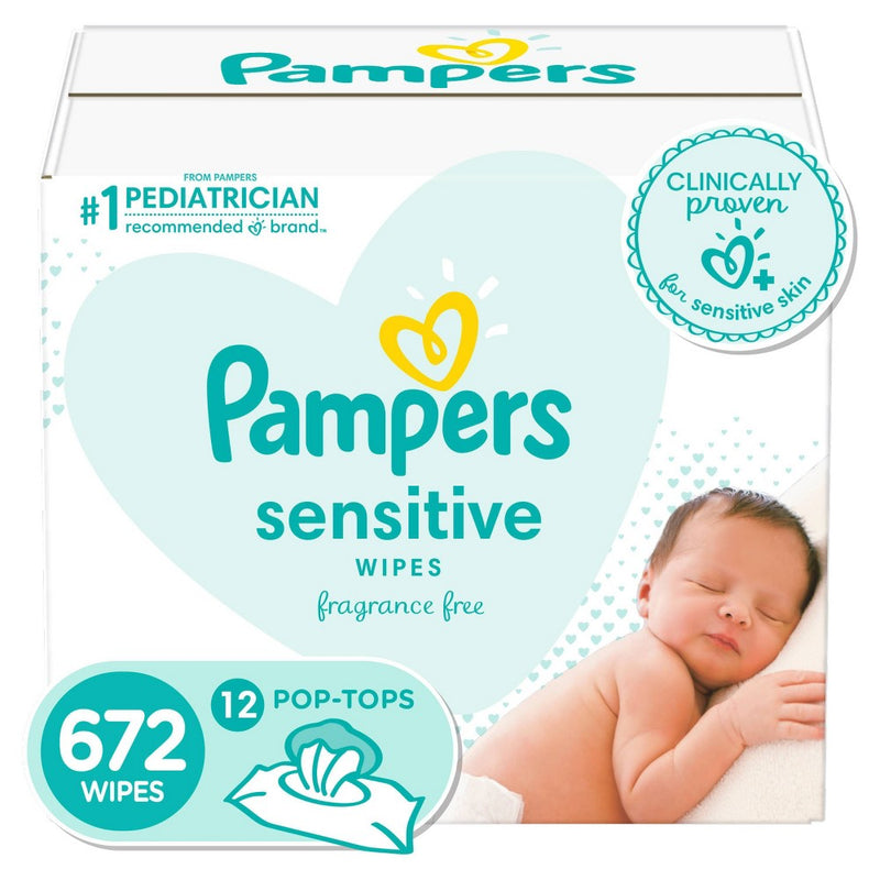 Pampers Sensitive Baby Wipes - 672ct