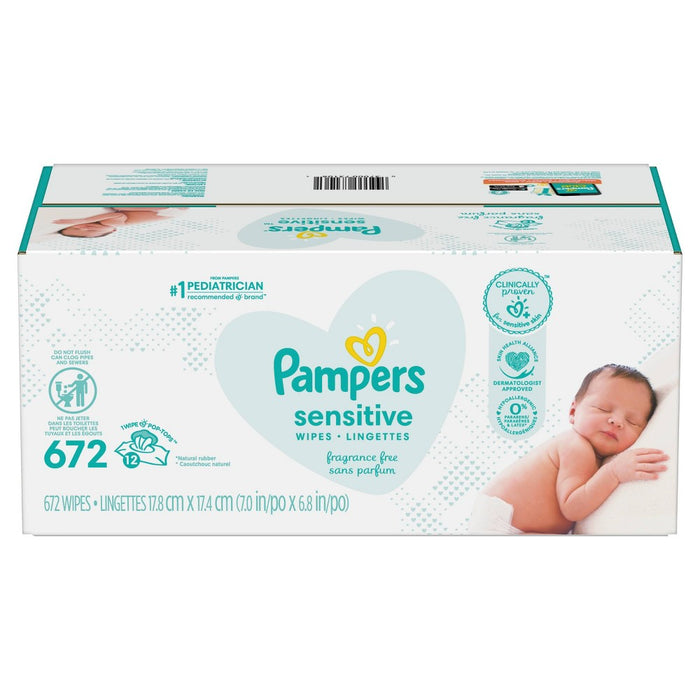 Pampers Sensitive Baby Wipes - 672ct