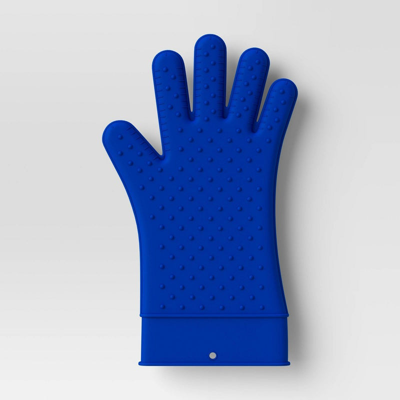 Silicone Grill Gloves Blue - Room Essentials