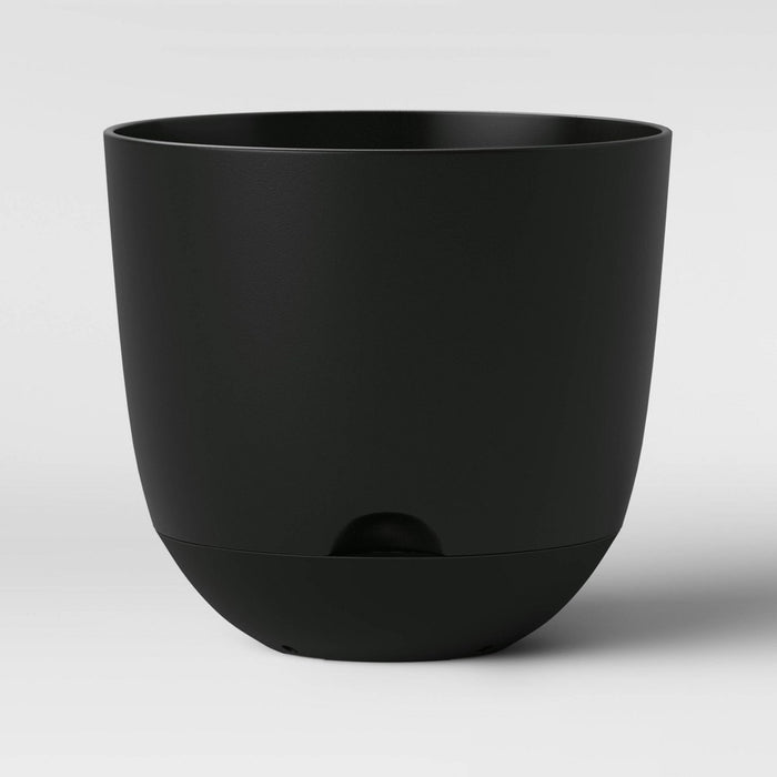 16" Self Watering Planter Black - Room Essentials