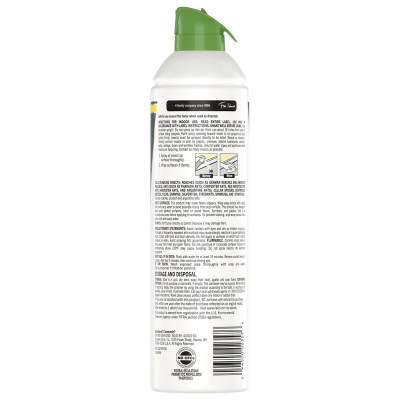 Raid Essentials Ant, Spider & Roach Killer Aerosol - 10oz