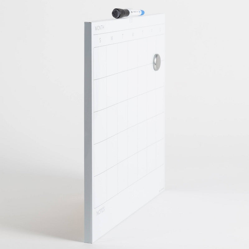 U Brands 14" Square Dry Erase Calendar Board
