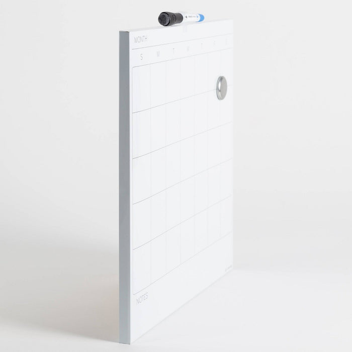 U Brands 14" Square Dry Erase Calendar Board