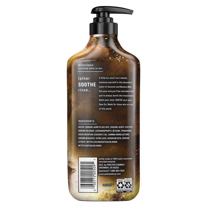 Quiet & Roar Coconut & Banana Body Wash made with Essential Oils-16 oz