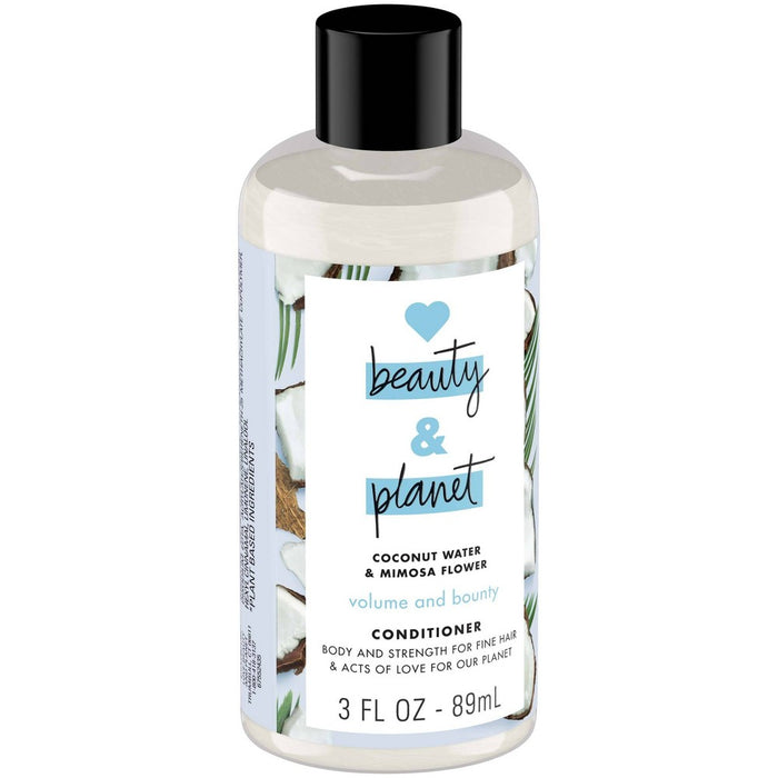 Love Beauty & Planet Coconut Water & Mimosa Flower Volume and Bounty Conditioner Travel Size - 3 fl oz
