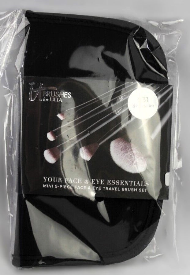 It Cosmetics Your Face & Eye Essentials 5pc Travel Brush Set