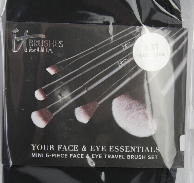 It Cosmetics Your Face & Eye Essentials 5pc Travel Brush Set