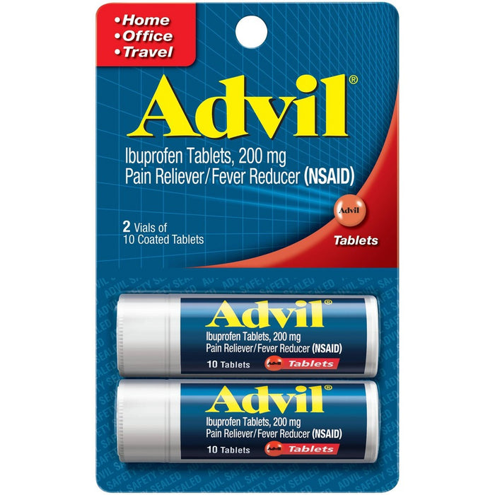 Advil Pain Reliever/Fever Reducer Coated Tablets - Ibuprofen (NSAID) - 10ct/2pk