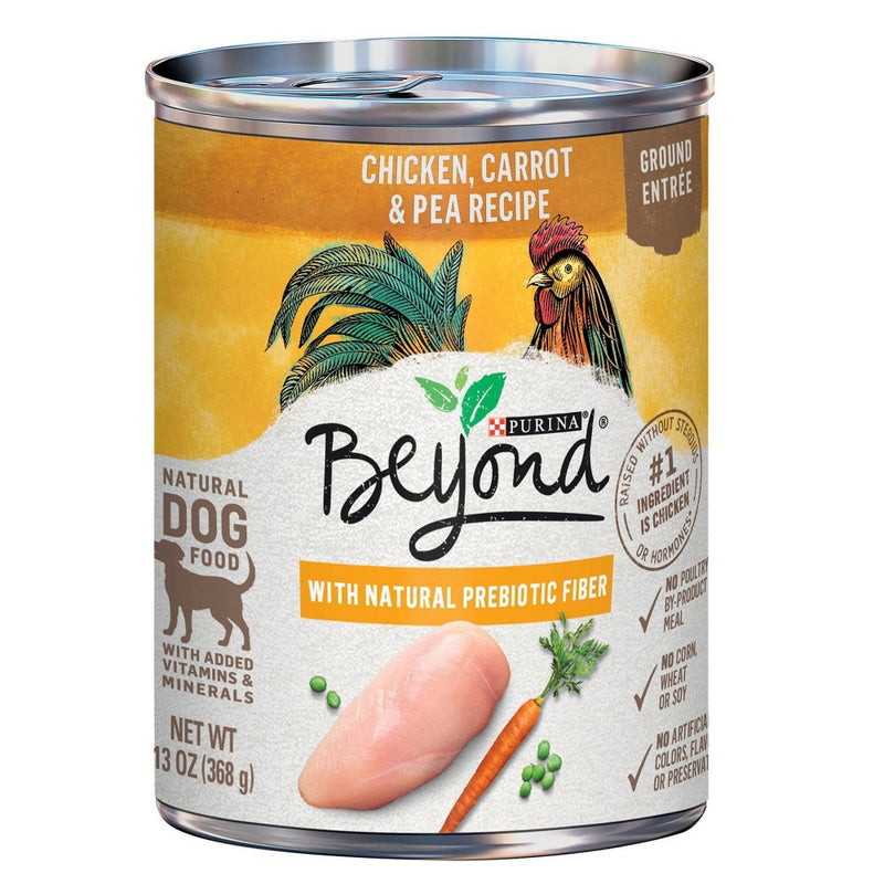 Purina Beyond Grain Free Ground Entree Wet Dog Food Chicken, Carrot & Pea Recipe - 13oz
