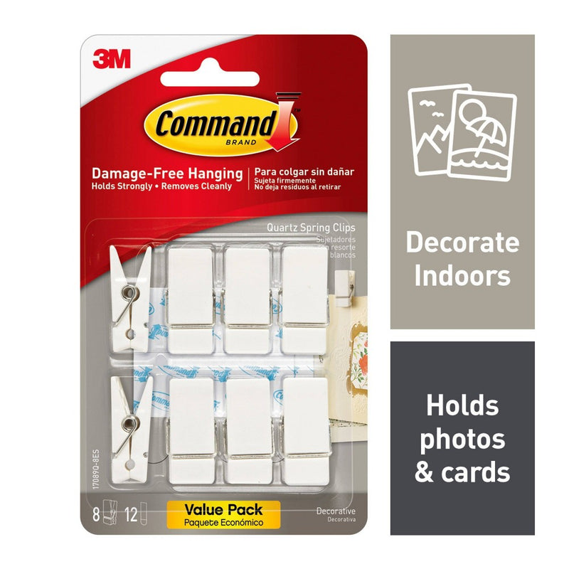 Command adjustable Picture Hanging Clips & Strips 17889Q-8ES