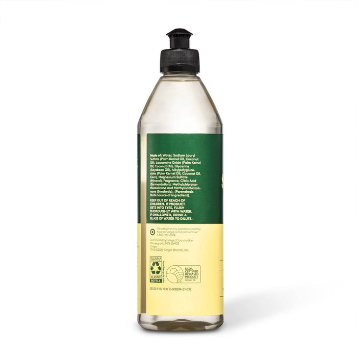 Lemon & Mint Liquid Dish Soap - 18 fl oz - Everspring