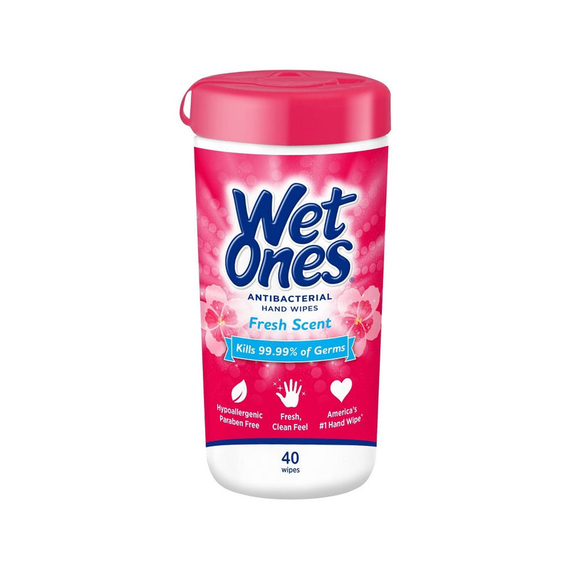Wet Ones Antibacterial Hand Wipes Canister - Fresh Scent - 40ct