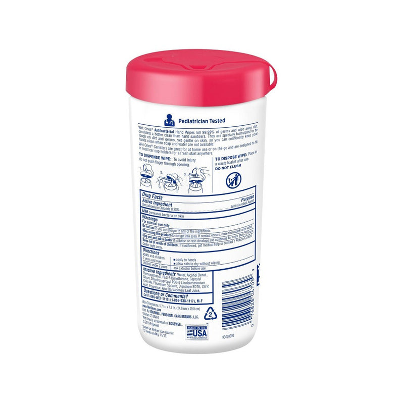 Wet Ones Antibacterial Hand Wipes Canister - Fresh Scent - 40ct