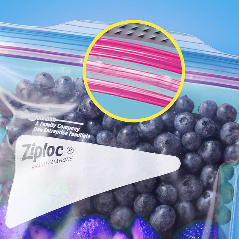 Ziploc Freezer Quart Bags with Grip 'n Seal Technology - 38ct025700003816